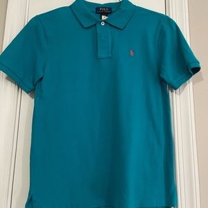 Boys Polo shirt with pink logo